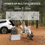 E2400LFP Portable Power Station 2400W 2048Wh - Image 2