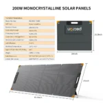 PV200 200W Portable Solar Panel Waterproof IP67 - Image 4